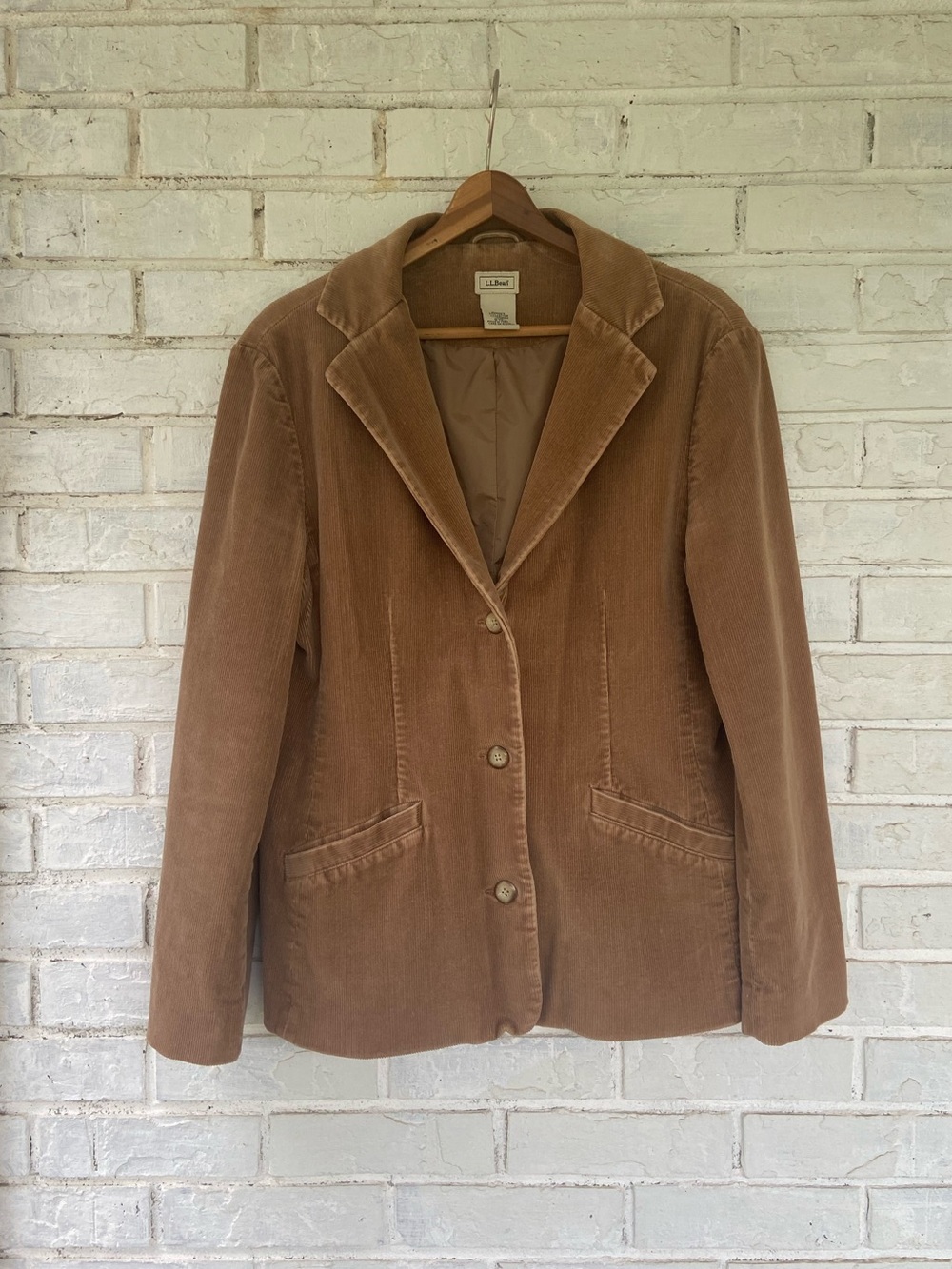 L.L. Bean Women's Corduroy Blazer Jacket - Brown